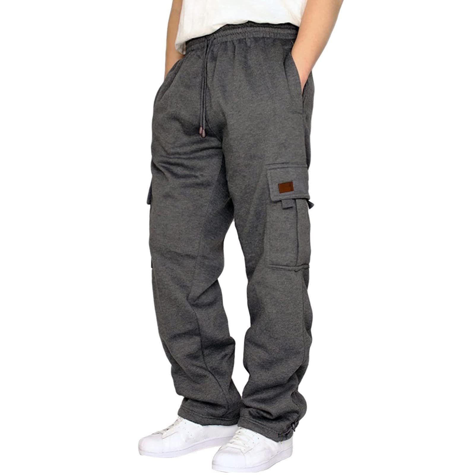 Algopix Similar Product 15 - Alalaso Mens Heavyweight Cargo Fleece