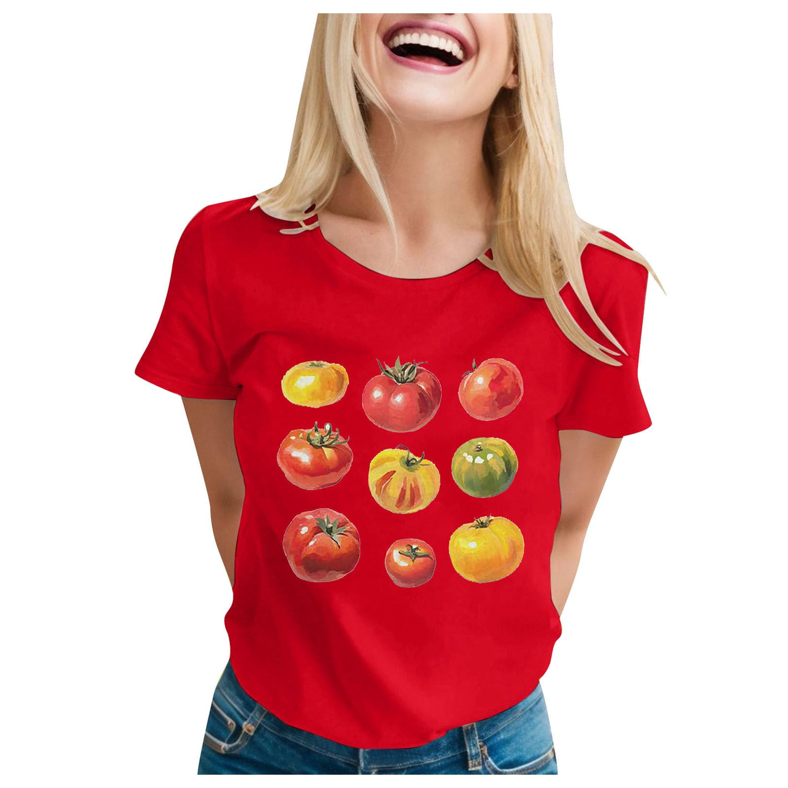Algopix Similar Product 10 - Womens Fashion for Casual Tops Short