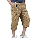 Algopix Similar Product 8 - Mens Long Cargo Capri Shorts