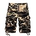 Algopix Similar Product 12 - Mens Multi Pockets Camo Cargo Shorts