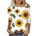Algopix Similar Product 16 - Womens Tops 34 Sleeve Loose Fitting