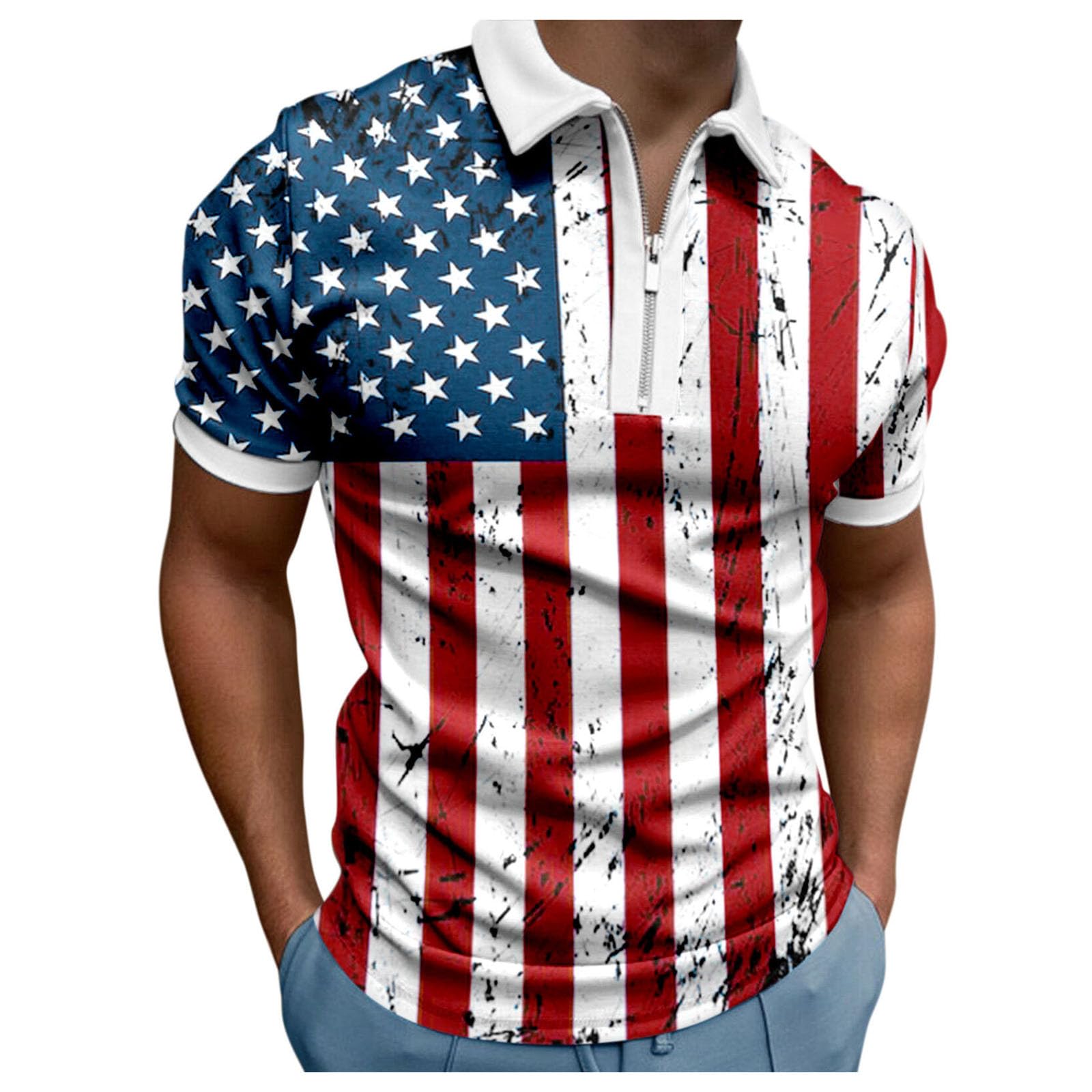 Algopix Similar Product 17 - 4th of July Polo Shirts for Men 14