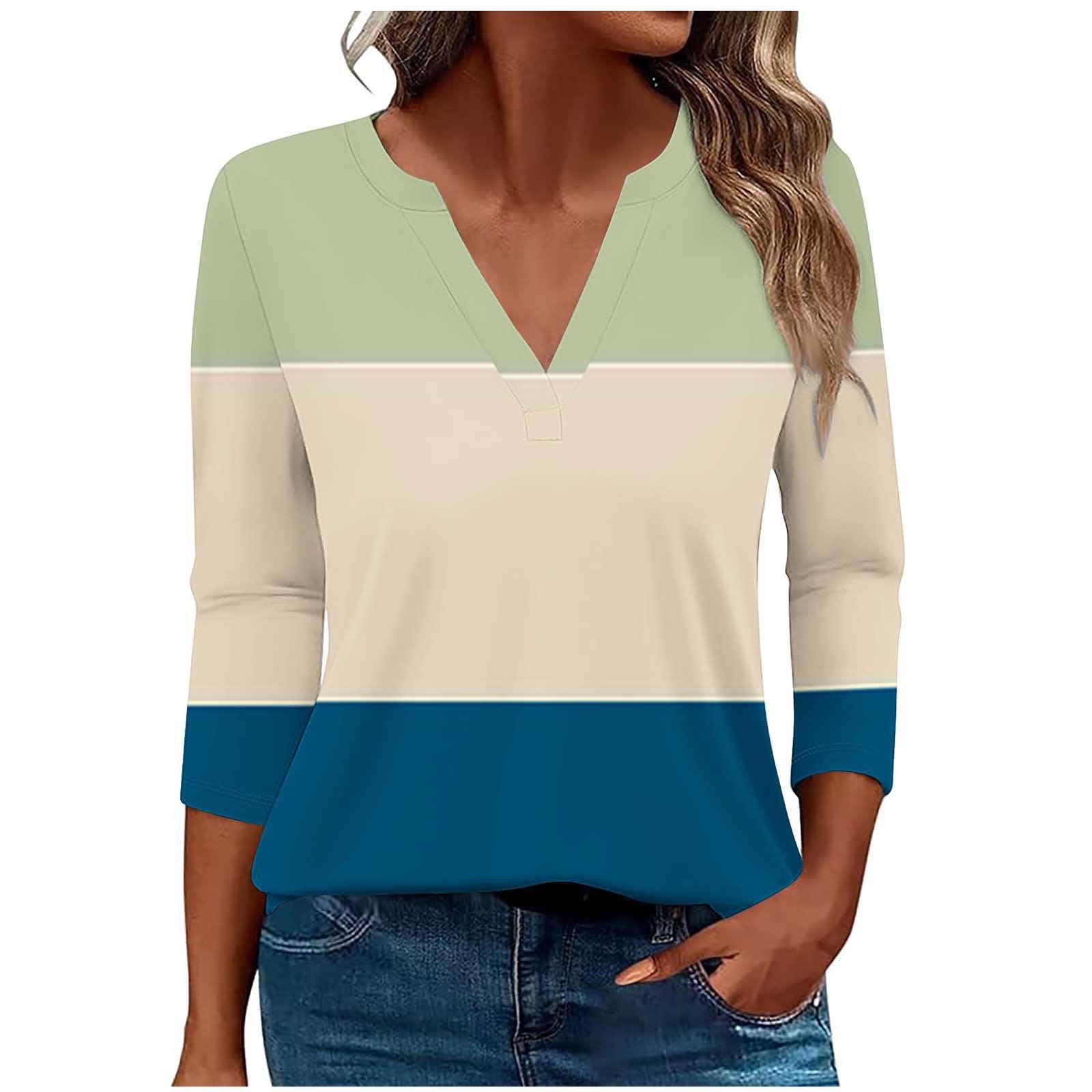 Algopix Similar Product 12 - 34 Sleeve Tops for Women Plus Size