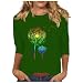 Algopix Similar Product 14 - Womens 34 Sleeve Crewneck Tshirts