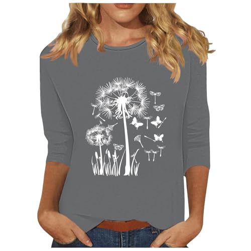 Algopix Similar Product 7 - Womens Graphic Tops 34 Sleeve