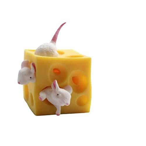 Algopix Similar Product 1 - Mouse And Cheese Squeezy Toy