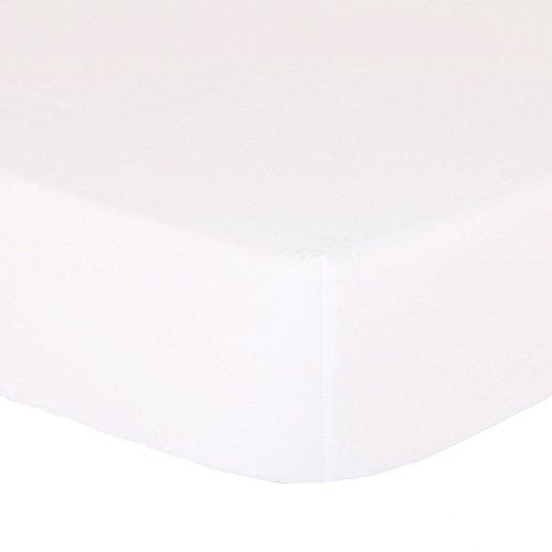 Algopix Similar Product 18 - White Fitted Crib Sheet  Solid Color