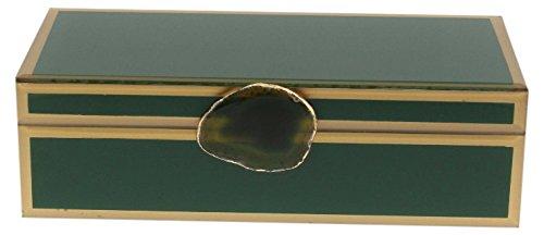 Algopix Similar Product 17 - Benzara Lovely Green Finish Jewelry Box