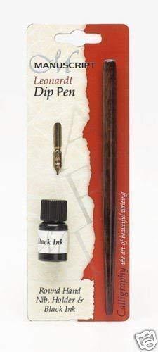 Algopix Similar Product 6 - Round Hand Dip Pen And Ink Set Met