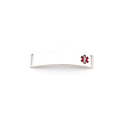 Algopix Similar Product 7 - Goldia Sterling Silver 10mm Medical ID