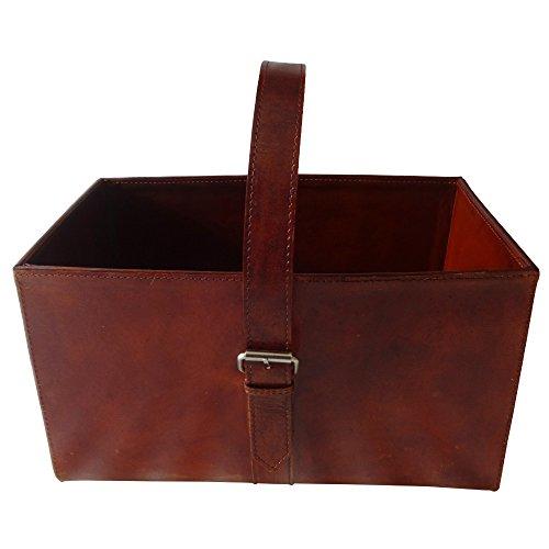 Algopix Similar Product 11 - Benzara Handy Single Hand Basket, Red