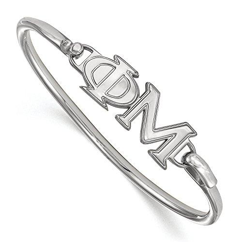 Algopix Similar Product 10 - LogoArt Sterling Silver Phi Mu Small