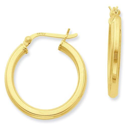 Algopix Similar Product 16 - Sterling Silver Goldflashed 25mm Hoop