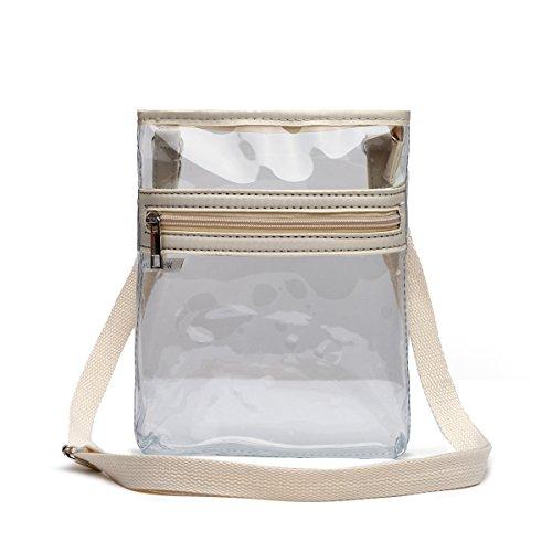 Algopix Similar Product 10 - Small Clear Crossbody Messenger Bag 