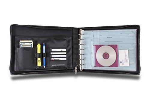 Algopix Similar Product 13 - Real Leather 7 Ring Business Check