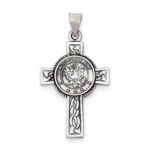 Algopix Similar Product 15 - US Army Sterling Silver Cross Pendant