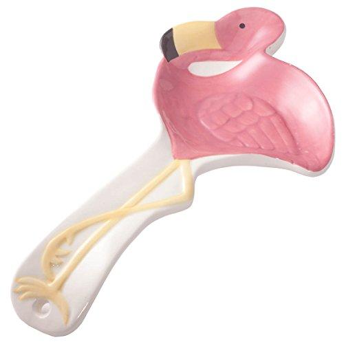 Algopix Similar Product 20 - Ceramic Flamingo Spoon Rest