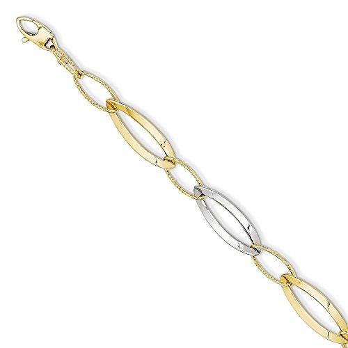 Algopix Similar Product 11 - Core Gold 14k Twotone Polished and