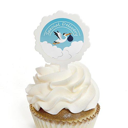 Algopix Similar Product 2 - Boy Special Delivery  Cupcake Picks