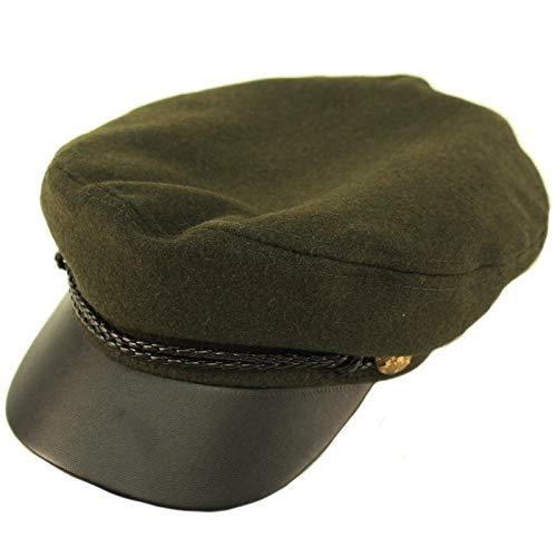 Algopix Similar Product 20 - Mens Wool Faux Leather Greek Fisherman