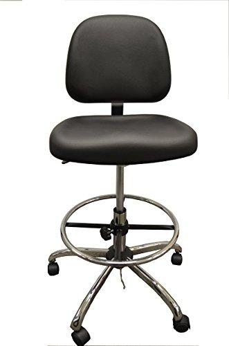 Algopix Similar Product 16 - Deluxe Black ESD PU Stool Comfortable