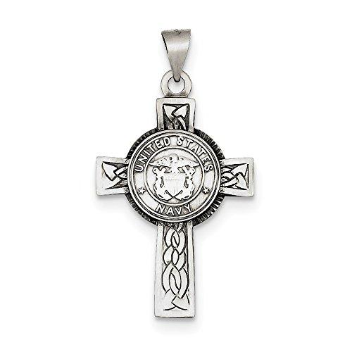 Algopix Similar Product 12 - US Navy Sterling Silver Cross Pendant