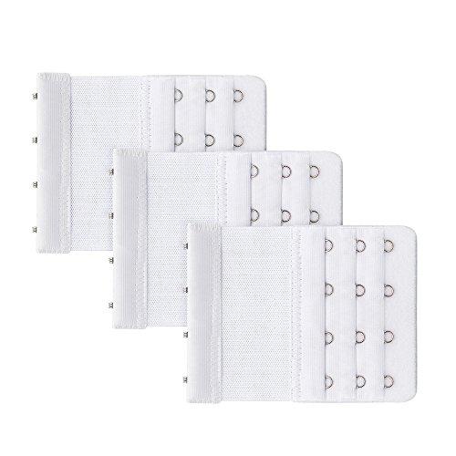 Algopix Similar Product 5 - Qiker Bra Extender 4 Hooks 3Pcs Strap