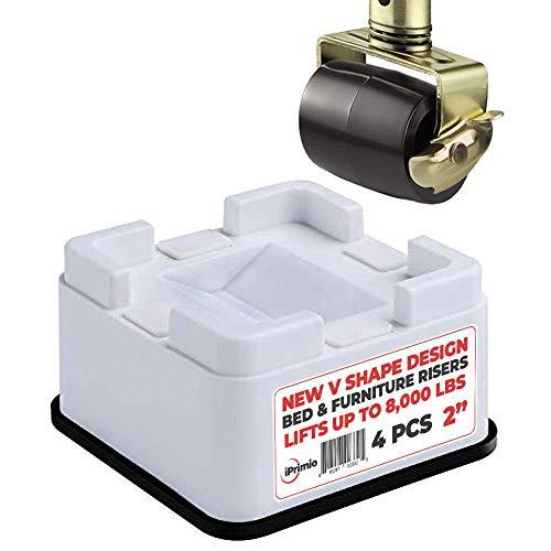 Algopix Similar Product 3 - iPrimio V Shape White Square Bed 