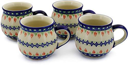 Algopix Similar Product 19 - Polish Pottery Set of Four 12oz Mugs