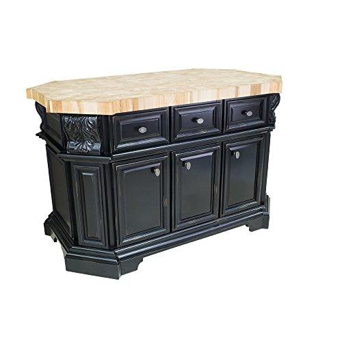 Algopix Similar Product 14 - 57.5 in. Kitchen Island in Black Finish