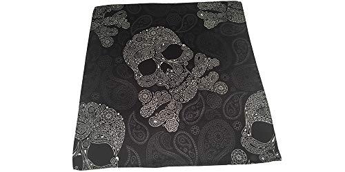 Algopix Similar Product 7 - DL Menswear Skull And Bones Black