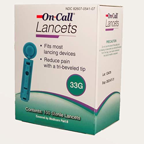 Algopix Similar Product 14 - On Call Twist Lancets 33 Gauge 100 Count