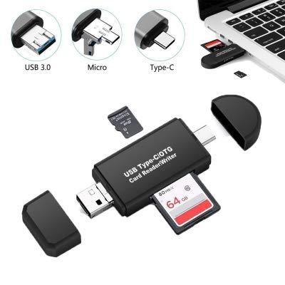 Algopix Similar Product 16 - 3 in 1 OTG Card Reader Type C USB Micro