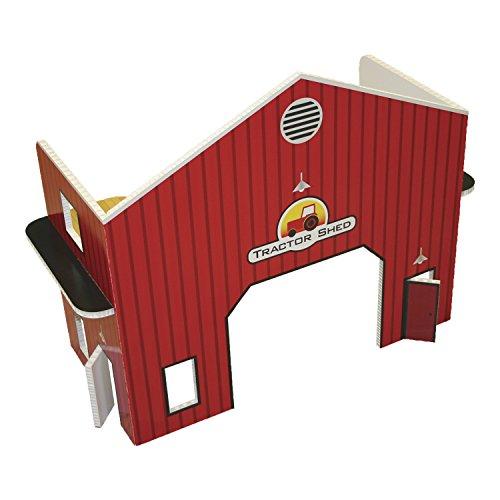 Algopix Similar Product 4 - FunDeco 26" Tractor Shed - Red