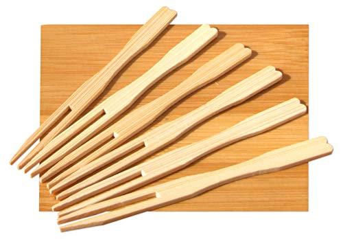 Algopix Similar Product 8 - Small buffet  canap wood forks 9cm
