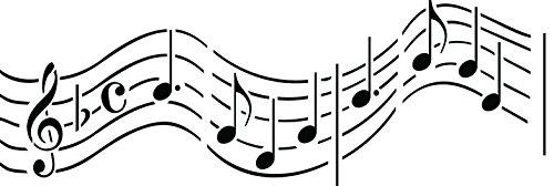 Algopix Similar Product 8 - Musical Notes Border  10 mil Wall