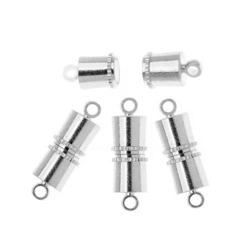 Algopix Similar Product 8 - Silver Plated Magnetic Barrel Clasps