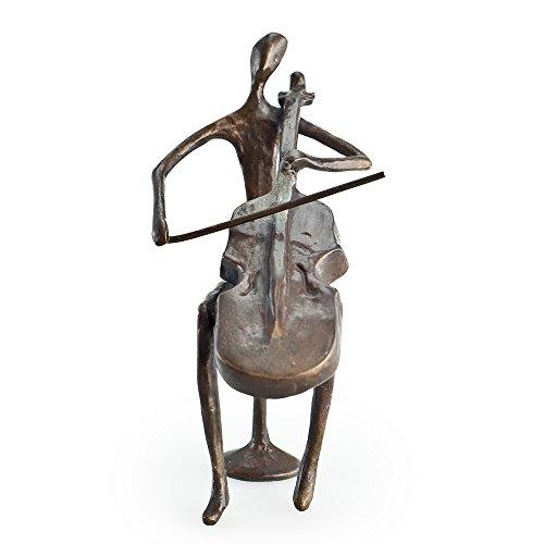 Algopix Similar Product 5 - Danya B ZD141 Bronze Cello Player