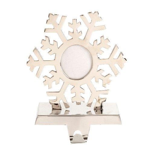 Algopix Similar Product 8 - Shiraleah Snowflake Mantel Stocking