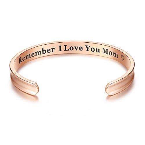 Algopix Similar Product 7 - Milamiya Remember I Love You Mom Cuff