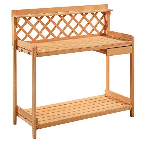Algopix Similar Product 16 - Potting Bench Outdoor Garden Work Bench