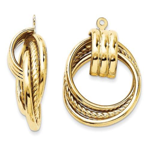 Algopix Similar Product 14 - 14k Yellow Gold Polished Fancy Earrings