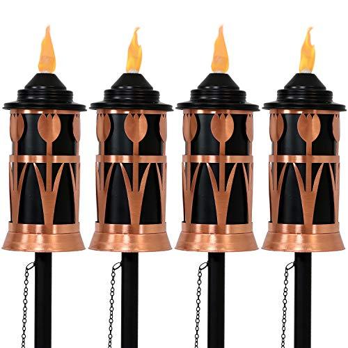 Algopix Similar Product 2 - Sunnydaze Steel Outdoor Torch Jar with