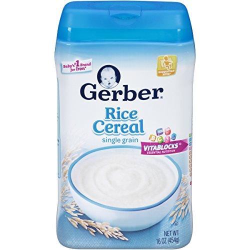Algopix Similar Product 2 - Gerber Baby Cereal SingleGrain Rice