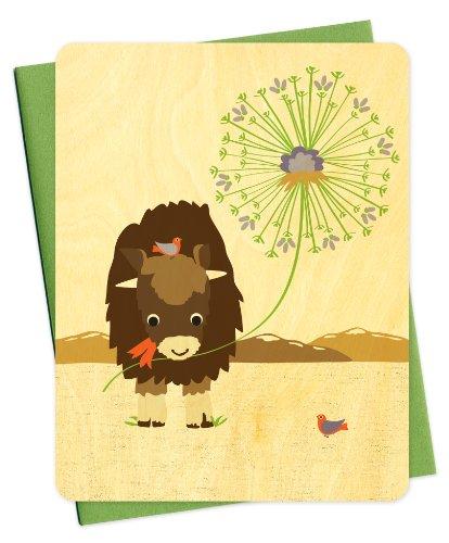 Algopix Similar Product 4 - Oslo Ox Wood Notecard by Night Owl