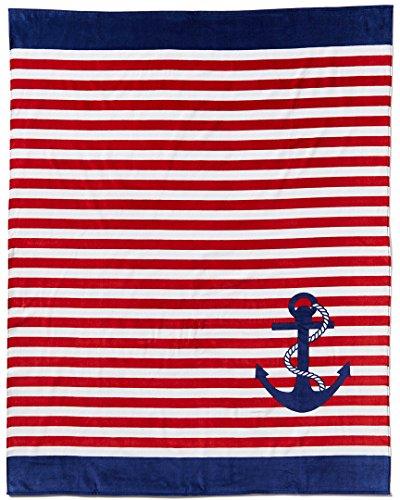 Algopix Similar Product 18 - Dohler Stripes & Anchor Towel,58X74