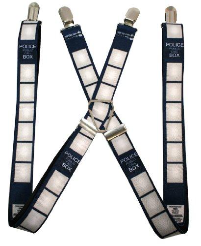 Algopix Similar Product 2 - Dr. Who - Police Call Box Suspenders