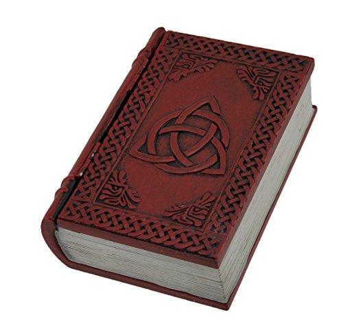 Algopix Similar Product 19 - Zeckos Dark Red Embossed Triquetra Book