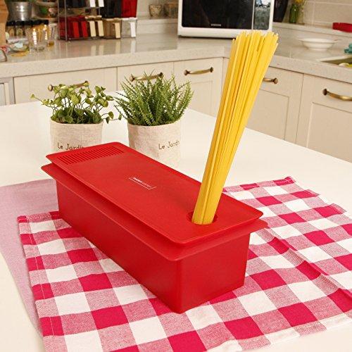 Algopix Similar Product 18 - HSI Microwaveable Pasta Cooker, Red