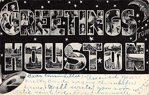 Algopix Similar Product 15 - Houston Texas Large Letter Greeting